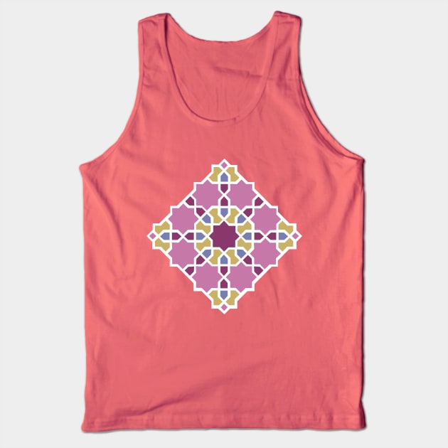 Nine Stars Arabic Pattern Tank Top by Tiro1Linea